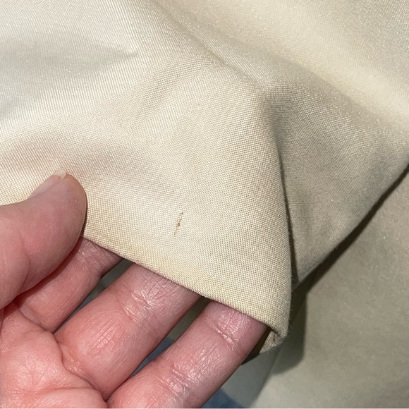 Lauren Ralph Lauren LRL Cream Blazer Faux Pockets 12P Petite Career Work Office - Picture 14 of 16